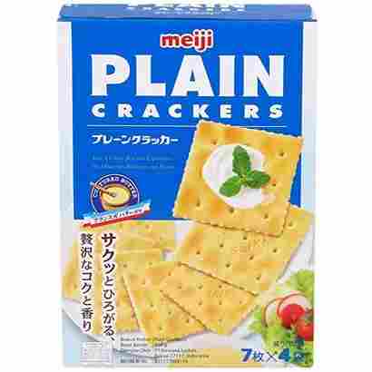Meiji Plain Creakers Biscuits 104 gm